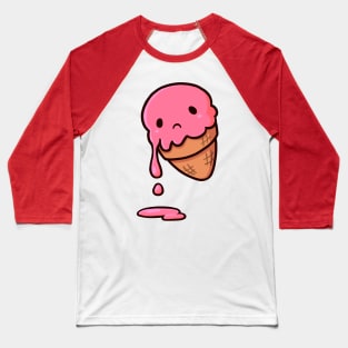 Sad Ice-Cream Baseball T-Shirt